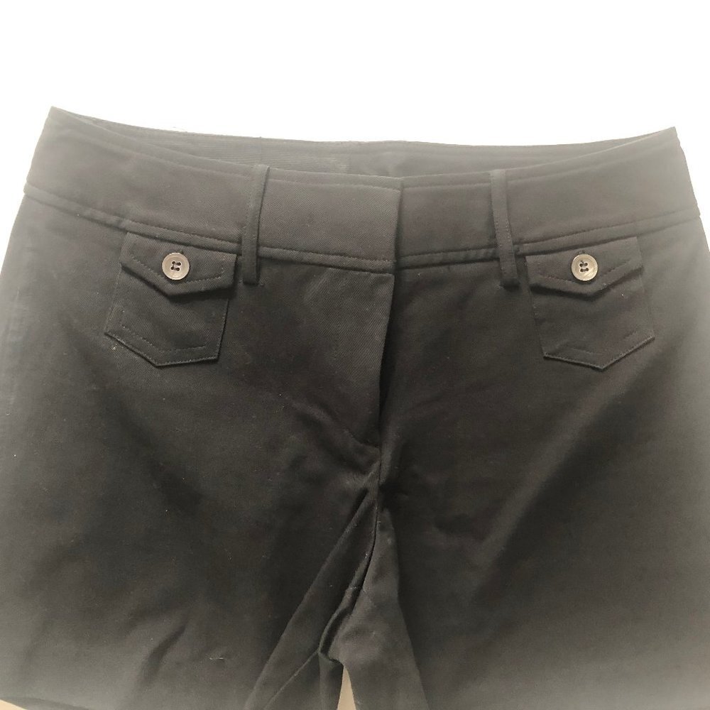 Express Flat Front Dress Shorts with Button Detail Size 3/4 - Picture 3 of 5